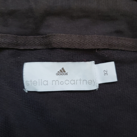 Stella McCartney Adidias Collaboration gray drawstring sweatshirt top cotton - Picture 7 of 7